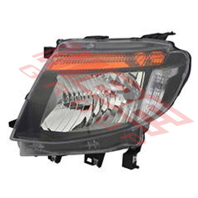 2588294-03 - HEADLAMP - L/H - WILDTRACK MANUAL - BLACK - TO SUIT - FORD RANGER PX1 2012-