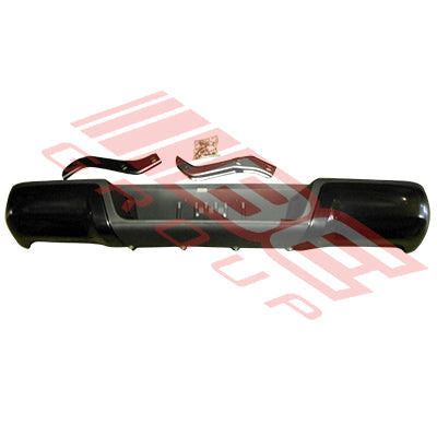 2588295-01 - REAR BUMPER - BLACK - DIP DOWN TYPE - TO SUIT - FORD RANGER PX1 PX2 PX3 2012-