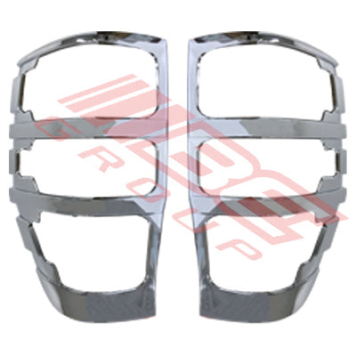 2588298-00PG - REAR LAMP FRAME SET - CHROME - L&R TO SUIT - FORD RANGER PX1 PX2 PX3 2012-