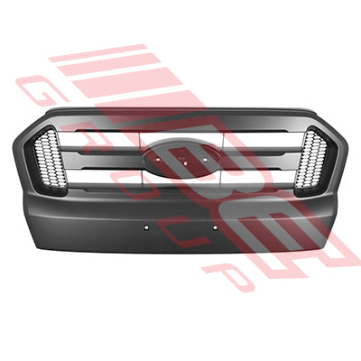 GRILLE - PAINTED BLACK - TO SUIT - FORD RANGER PX2 2015-  F/LIFT
