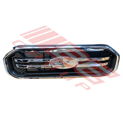 2588299-23 - GRILLE - CHROME/BLACK - TO SUIT - FORD RANGER PX3 2018-  F/LIFT XLT