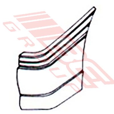 2813096-1 - REAR BUMPER END - L/H - TO SUIT - HOLDEN COMMODORE VN SDN 1989-91
