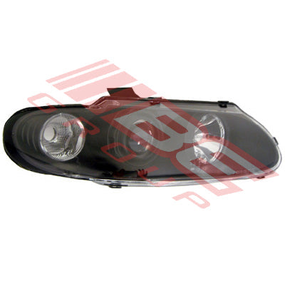 2816094-6PG - HEADLAMP - R/H - PERFORMANCE STYLE - BLACK TO SUIT - HOLDEN COMMODORE VT 1997-99