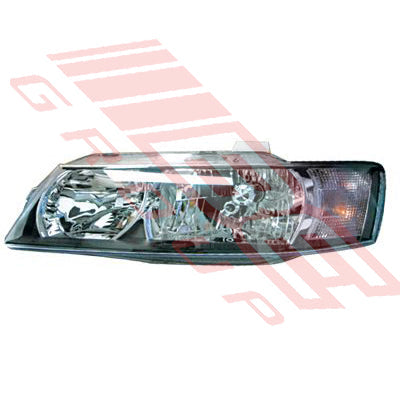 2817094-91G - HEADLAMP - L/H - BLACK - TO SUIT - HOLDEN COMMODORE VZ 2004-