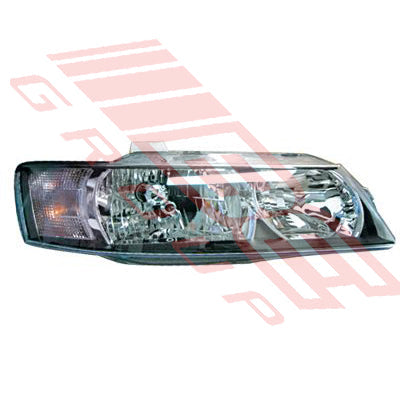 2817094-92G - HEADLAMP - R/H - BLACK - TO SUIT - HOLDEN COMMODORE VZ 2004-