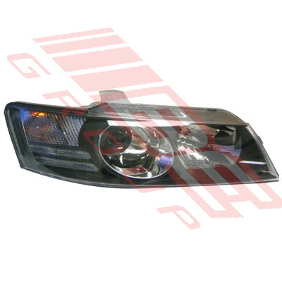 2817094-96G - HEADLAMP - R/H - BLACK SS - TO SUIT - HOLDEN COMMODORE VZ 2004-