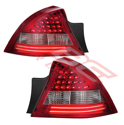 2817098-90PG - REAR LAMP - SET - L&R - LED - CLEAR/RED TO SUIT - HOLDEN COMMODORE VY/VZ 2002-  SEDAN