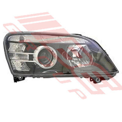 2818094-06 - HEADLAMP - R/H - BLACK - PROJECTOR - MANUAL - TO SUIT - HOLDEN COMMODORE VE 2006- STATESMAN SEDAN