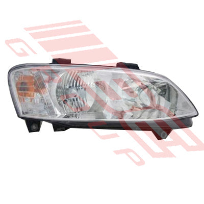 2818094-12 - HEADLAMP - R/H - CHROME - MANUAL - TO SUIT - HOLDEN COMMODORE VE SERIES 2 2011- OMEGA