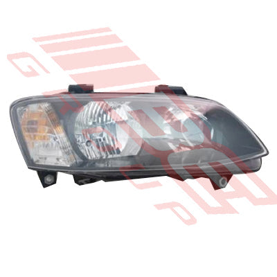 2818094-14 - HEADLAMP - R/H - BLACK - MANUAL - TO SUIT - HOLDEN COMMODORE VE SERIES 2 2011- SV6/SS