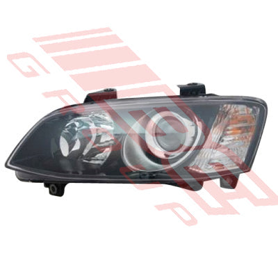 2818094-15 - HEADLAMP - L/H - BLACK - PROJECTOR - MANUAL - TO SUIT - HOLDEN COMMODORE VE SERIES 2 2011- SSV/ HSV