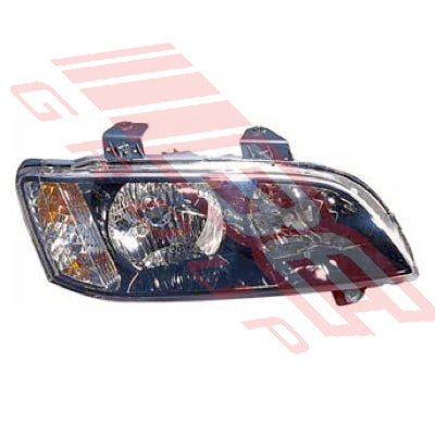 2818094-2G - HEADLAMP - R/H - BLACK - MANUAL - TO SUIT - HOLDEN COMMODORE VE OMEGA SERIES 1 2006-