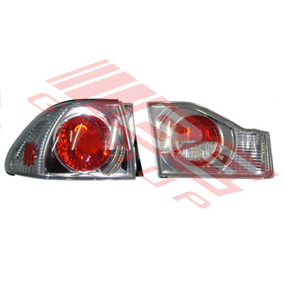 REAR LAMP - SET - L&R - 4PCE TO SUIT - HONDA ACCORD CF 4DR 1999-