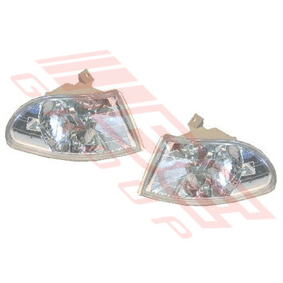 2940097-91PG - CORNER LAMP - CLEAR - SET - L&R - TO SUIT - HONDA CIVIC EG 4DR 1992-95