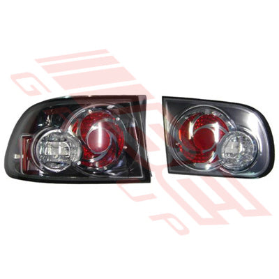 2940098-97PG - REAR LAMP - SET - L&R - BLACK CHROME - TO SUIT - HONDA CIVIC EG 3DR 1992-95