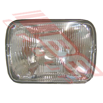 2BX-E1 - RECT. SEMI SEALED H/LAMP - W/O BULB SHIELD - TO SUIT - 2BX TYPE FOR H4 BULB
