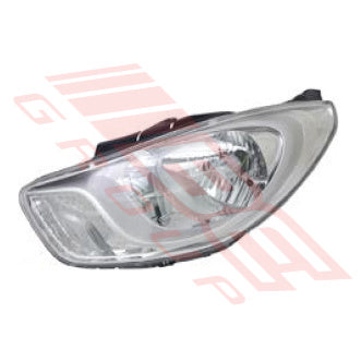 3034294-01 - HEADLAMP - L/H - ELECTRIC - CHROME - TO SUIT - HYUNDAI ACCENT 2010- SEDAN