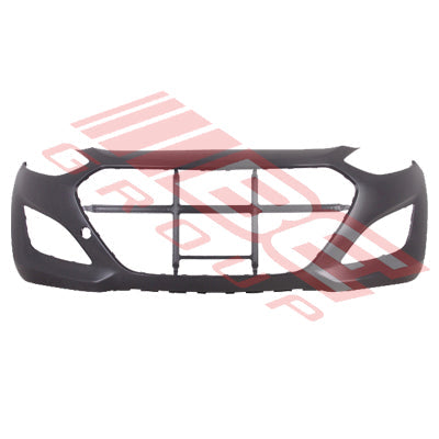 3036690-00CF - FRONT BUMPER - PRIMED BLACK - CERTIFIED - TO SUIT - HYUNDAI I30 2012-  H/BACK