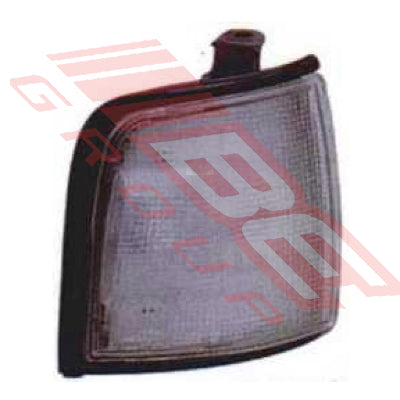 3051097-46 - CORNER LAMP - R/H - CLEAR/BLACK RIM - TO SUIT - HOLDEN RODEO 1993-