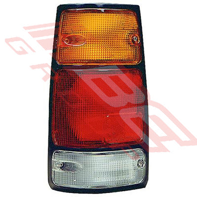 3051098-2 - REAR LAMP - R/H - BLACK TRIM - TO SUIT - HOLDEN RODEO 1989-92