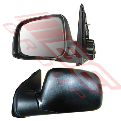 3053016-03 - DOOR MIRROR - L/H - BLACK - MANUAL - TO SUIT - HOLDEN RODEO RA 2003-