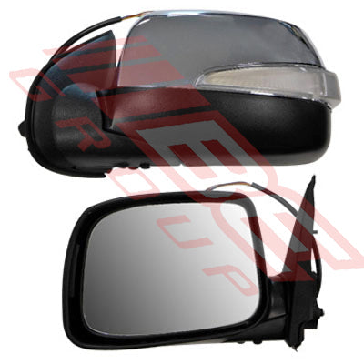 3053116-11 - DOOR MIRROR - L/H - ELECTRIC - W/LAMP - CHROME - TO SUIT - HOLDEN RODEO D-MAX P/UP 2009-  F/LIFT