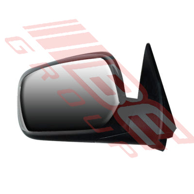3053116-1 - DOOR MIRROR - L/H - BLACK - MANUAL - CORNER MOUNT - TO SUIT - HOLDEN RODEO D-MAX P/UP 2006-