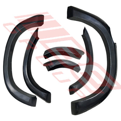 3053331-40 - FENDER FLARE SET - 6PCS - MAT/BLACK - TO SUIT - ISUZU D-MAX P/UP 2012-16