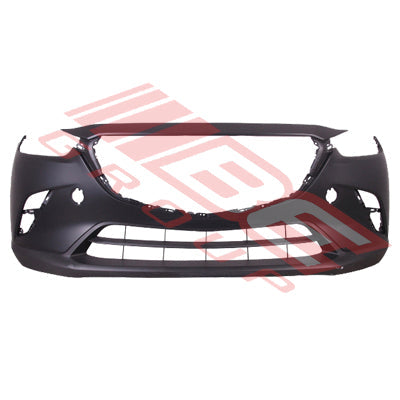 3402890-00CF - FRONT BUMPER - PARTIAL PRIMED BLACK - CERTIFIED - TO SUIT - MAZDA CX-3 2015-