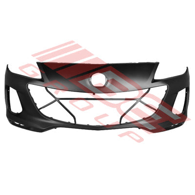 3439690-02CF - FRONT BUMPER - PRIMED BLACK - CERTIFIED - TO SUIT - MAZDA 3 2011-  4/5DR