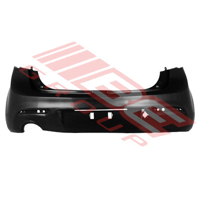 3439695-02CF - REAR BUMPER - MAT/BLACK - CERTIFIED - TO SUIT - MAZDA 3 2009-  H/BACK