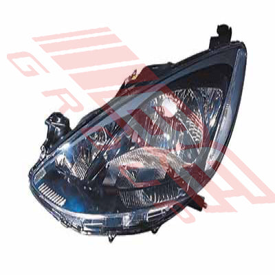 3471494-01 - HEADLAMP - L/H - MANUAL/ELECTRIC - BLACK - TO SUIT - MAZDA DEMIO/ MAZDA 2 - DE3F - 5DR H/B - 2007-