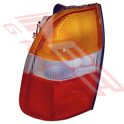 3706098-1G - REAR LAMP - L/H - AMBER/CLEAR/RED - TO SUIT - MITSUBISHI L200 1997-00