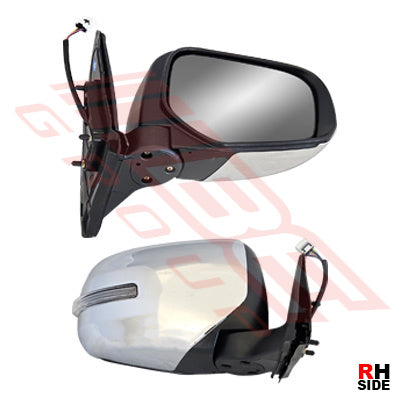 3707516-12 - DOOR MIRROR - R/H - ELEC - CHROME - RETRACT - W/LAMP - TO SUIT - MITSUBISHI TRITON L200 2013-  F/LIFT