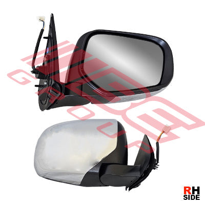 3707616-02 - DOOR MIRROR - R/H - ELEC - CHROME - FOLDING - W/OUT LAMP - TO SUIT - MITSUBISHI TRITON L200 2015-
