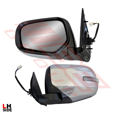 3707616-03 - DOOR MIRROR - L/H - ELEC - CHROME - FOLDING - W/LAMP - TO SUIT - MITSUBISHI TRITON L200 2015-