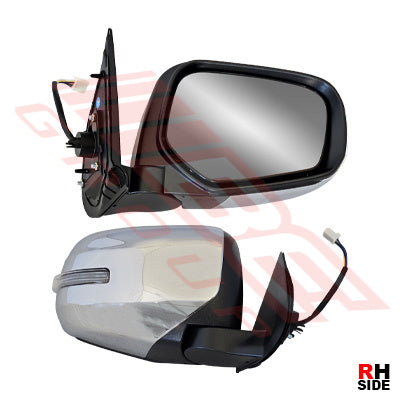3707616-04 - DOOR MIRROR - R/H - ELEC - CHROME - FOLDING - W/LAMP - TO SUIT - MITSUBISHI TRITON L200 2015-