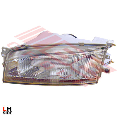 HEADLAMP - L/H - GLASS LENS - TO SUIT - MITSUBISHI LANCER CK SED 1996-99