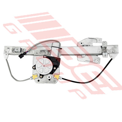 3732360-03 - WINDOW REGULATOR - L/H - W/MOTOR - REAR - 2 PIN - TO SUIT - MITSUBISHI PAJERO 2006-