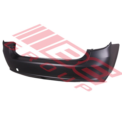 REAR BUMPER - PARTIAL PRIMED BLACK W/O SENSOR HOLE - TO SUIT - SUBARU IMPREZA GK/GT 2017-