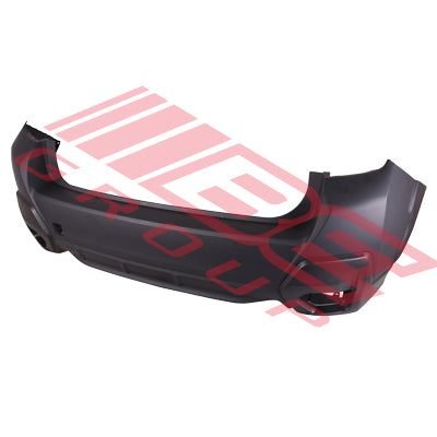 REAR BUMPER - PARTIAL PRIMED BLACK W/O SENSOR HOLE - CERTIFIED - TO SUIT - SUBARU IMPREZA GT(XV) 2018-