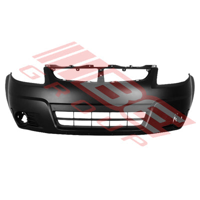 6812190-03CF - FRONT BUMPER - PRIMED BLACK - W/APRON HOLE - W/O WHEEL HOLE - CERTIFIED - TO SUIT - SUZUKI SX4 - YA11S/YA41S - 2006-