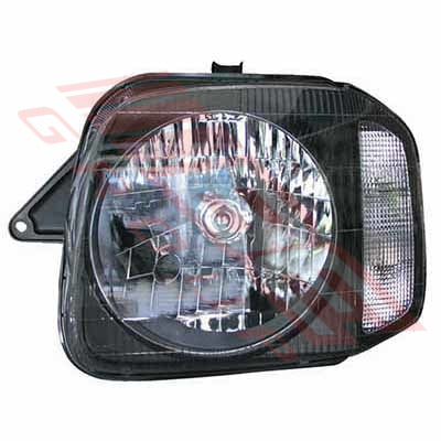 HEADLAMP - L/H - BLACK - SUZUKI JIMNY 2001-