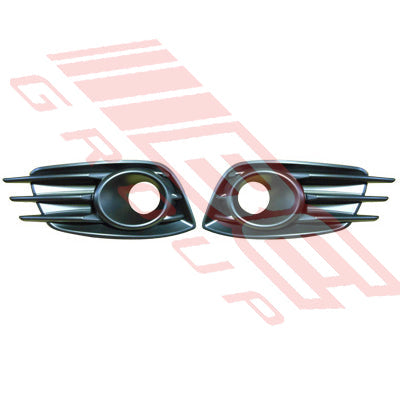 6822194-55 - FOG LAMP COVER SET - L&R - PAINTED BLACK - TO SUIT - SUZUKI SWIFT 2011- SPORT