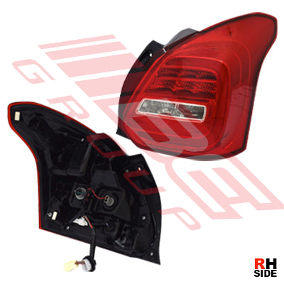 REAR LAMP - R/H - LED - TO SUIT - SUZUKI SWIFT 2017-