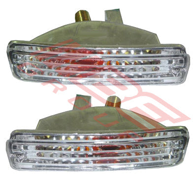 8125097-010PG - BUMPER LAMP - SET - L&R - CLEAR TO SUIT - TOYOTA HILUX 2WD/4WD 1989-98
