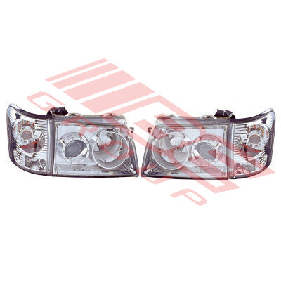 8127094-80PG - HEADLAMP SET - L&R - W/CORNER LAMP TO SUIT - TOYOTA HILUX 2WD/4WD 2002-