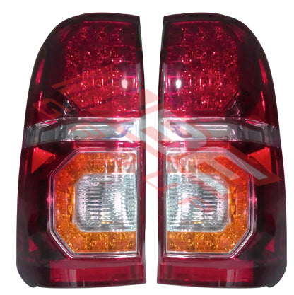 8128198-53PG - REAR LAMP SET - L&R - AMBER TYPE - LED TO SUIT - TOYOTA HILUX 2005-