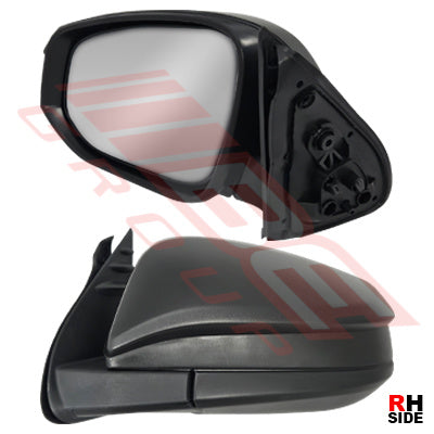 DOOR MIRROR - R/H - BLACK - MANUAL TYPE - TOYOTA HILUX 2015-
