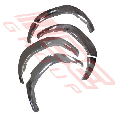 8128231-41PG - FENDER FLARE SET - CHROME - TO SUIT - TOYOTA HILUX 2015-